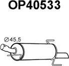 Veneporte OP40533 - Глушитель выхлопных газов, конечный autospares.lv