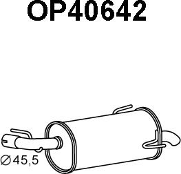 Veneporte OP40642 - Глушитель выхлопных газов, конечный autospares.lv