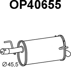 Veneporte OP40655 - Глушитель выхлопных газов, конечный autospares.lv