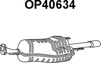 Veneporte OP40634 - Глушитель выхлопных газов, конечный autospares.lv