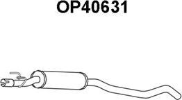 Veneporte OP40631 - Средний глушитель выхлопных газов autospares.lv