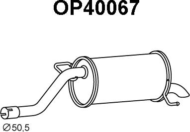 Veneporte OP40067 - Глушитель выхлопных газов, конечный autospares.lv