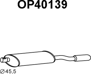 Veneporte OP40139 - Глушитель выхлопных газов, конечный autospares.lv
