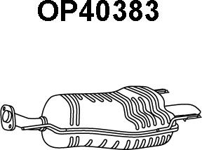 Veneporte OP40383 - Глушитель выхлопных газов, конечный autospares.lv