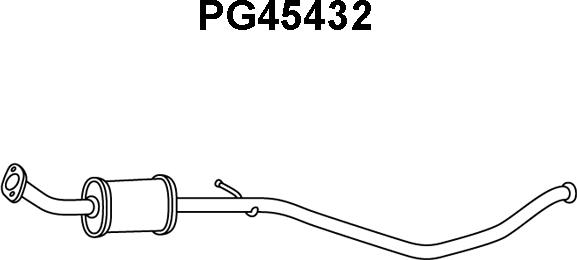 Veneporte PG45432 - Предглушитель выхлопных газов autospares.lv