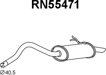 Veneporte RN55471 - Глушитель выхлопных газов, конечный autospares.lv