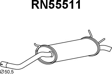 Veneporte RN55511 - Глушитель выхлопных газов, конечный autospares.lv