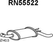 Veneporte RN55522 - Глушитель выхлопных газов, конечный autospares.lv