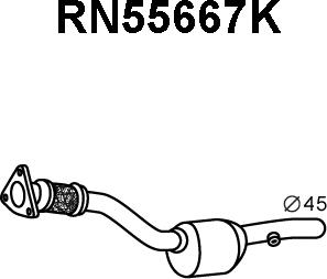 Veneporte RN55667K - Катализатор autospares.lv
