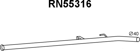Veneporte RN55316 - Труба выхлопного газа autospares.lv