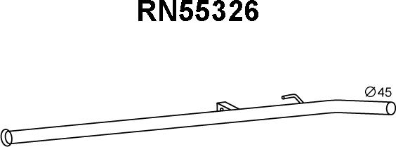 Veneporte RN55326 - Труба выхлопного газа autospares.lv