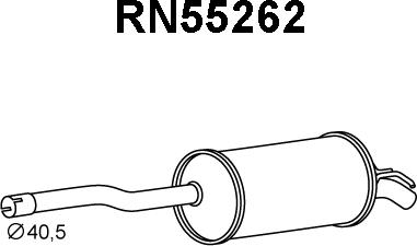 Veneporte RN55262 - Глушитель выхлопных газов, конечный autospares.lv