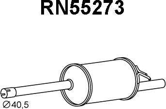 Veneporte RN55273 - Глушитель выхлопных газов, конечный autospares.lv