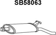 Veneporte SB58063 - Глушитель выхлопных газов, конечный autospares.lv