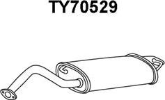 Veneporte TY70529 - Глушитель выхлопных газов, конечный autospares.lv