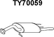 Veneporte TY70059 - Глушитель выхлопных газов, конечный autospares.lv