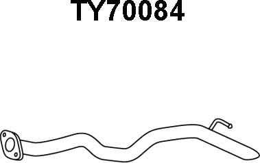 Veneporte TY70084 - Труба выхлопного газа autospares.lv