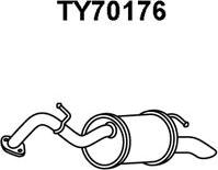 Veneporte TY70176 - Глушитель выхлопных газов, конечный autospares.lv