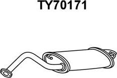Veneporte TY70171 - Глушитель выхлопных газов, конечный autospares.lv