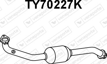 Veneporte TY70227K - Катализатор autospares.lv