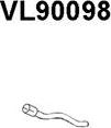 Veneporte VL90098 - Труба выхлопного газа autospares.lv