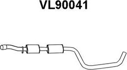 Veneporte VL90041 - Средний глушитель выхлопных газов autospares.lv