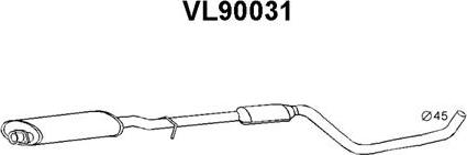 Veneporte VL90031 - Предглушитель выхлопных газов autospares.lv
