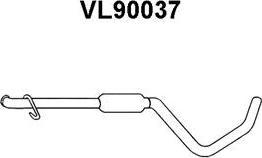 Veneporte VL90037 - Средний глушитель выхлопных газов autospares.lv