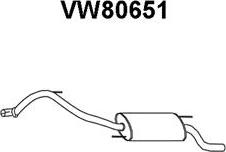 Veneporte VW80651 - Глушитель выхлопных газов, конечный autospares.lv