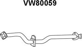 Veneporte VW80059 - Труба выхлопного газа autospares.lv