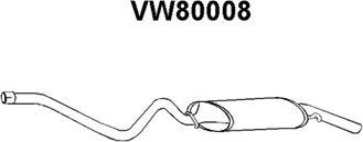 Veneporte VW80008 - Глушитель выхлопных газов, конечный autospares.lv