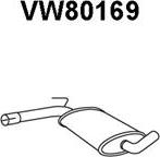 Veneporte VW80169 - Средний глушитель выхлопных газов autospares.lv