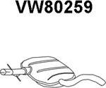 Veneporte VW80259 - Средний глушитель выхлопных газов autospares.lv