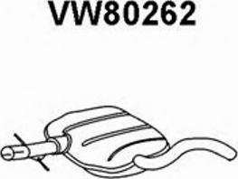 Veneporte VW80262 - Средний глушитель выхлопных газов autospares.lv