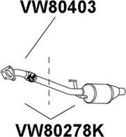 Veneporte VW80278K - Катализатор autospares.lv