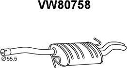 Veneporte VW80758 - Глушитель выхлопных газов, конечный autospares.lv