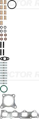 Victor Reinz 04-10345-01 - Установочный комплект, турбокомпрессор autospares.lv