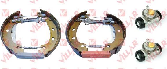 Villar 608.9959 - Комплект тормозных колодок, барабанные autospares.lv