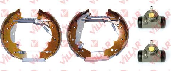 Villar 608.9937 - Комплект тормозных колодок, барабанные autospares.lv