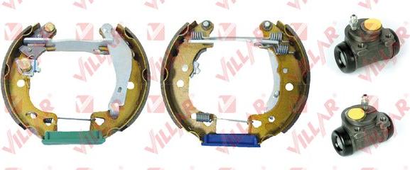 Villar 608.9925 - Комплект тормозных колодок, барабанные autospares.lv