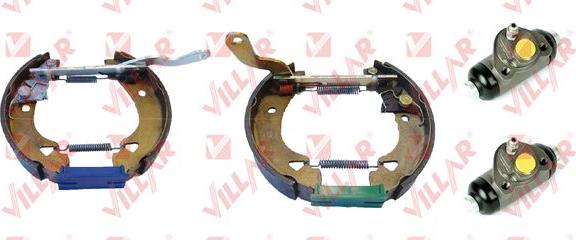 Villar 608.9974 - Комплект тормозных колодок, барабанные autospares.lv