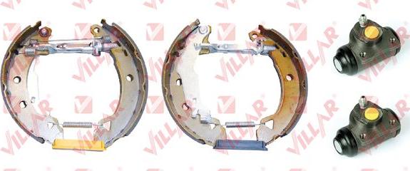 Villar 608.9975 - Комплект тормозных колодок, барабанные autospares.lv