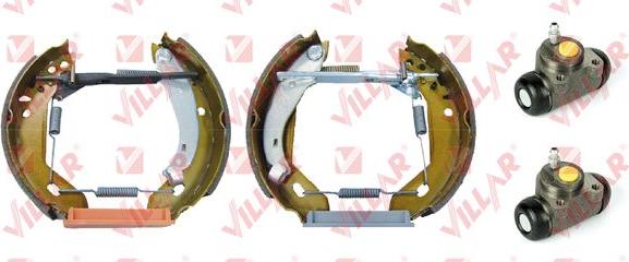 Villar 608.9970 - Комплект тормозных колодок, барабанные autospares.lv