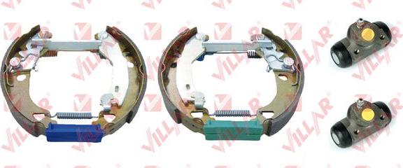 Villar 608.9978 - Комплект тормозных колодок, барабанные autospares.lv