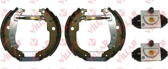 Villar 608.9418 - Комплект тормозных колодок, барабанные autospares.lv