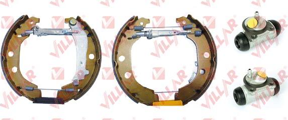 Villar 608.9097 - Комплект тормозных колодок, барабанные autospares.lv