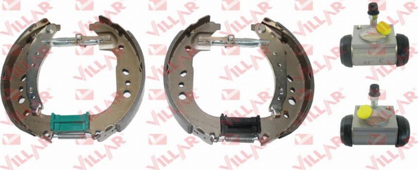 Villar 608.9020 - Комплект тормозных колодок, барабанные autospares.lv