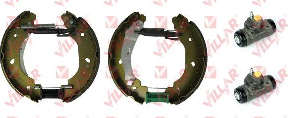 Villar 608.9120 - Комплект тормозных колодок, барабанные autospares.lv