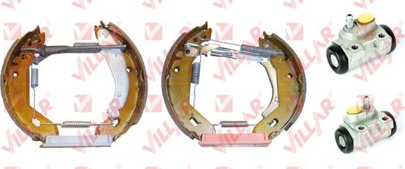 Villar 608.9899 - Комплект тормозных колодок, барабанные autospares.lv