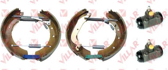 Villar 608.9895 - Комплект тормозных колодок, барабанные autospares.lv